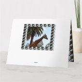 ジャンボジラッフェス誕生日カード、 カード (裏面)