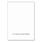 ジャンボジンジャーブレッドのギフトのラベル テーブルナンバー (裏面)