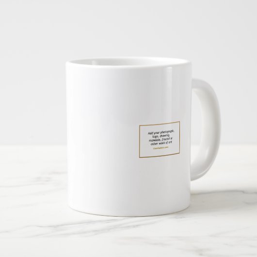 ジャンボスープアイスクリームチリまたは20オンスコーヒーマグ ジャンボコーヒーマグカップ (正面右)