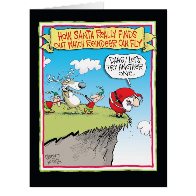 ジャンボトインデナがクリスマスカードを飛べる (正面)