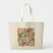 ジャンボトートの牡丹 ラージトートバッグ (裏面)