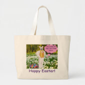 ジャンボトート.ハッピーイースター. klipspringer/bunny ラージトートバッグ (正面)