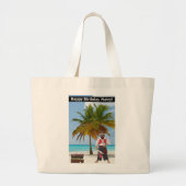 ジャンボトート.ハッピーバースデーマテイ！ルーン/少年 ラージトートバッグ (正面)