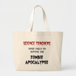 ジャンボトートScienceTeacherApocalypse ラージトートバッグ