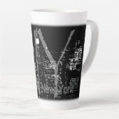 ジャンボニューヨークコーヒーマグNYCパーソナライズされたカップ カフェラテマグ (右アングル)