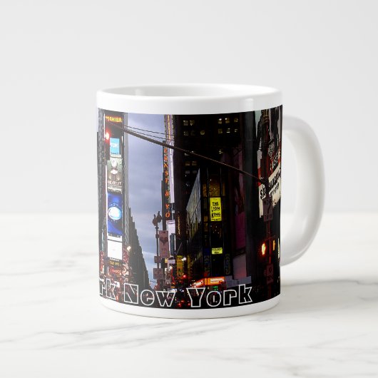 ジャンボニューヨークコーヒーマグNYCパーソナライズされたカップ ジャンボコーヒーマグカップ (正面右)