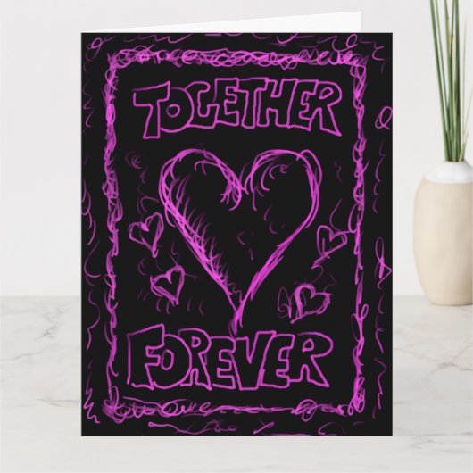 ジャンボネオンピンク「ユアアザワン」ポエトリーカード カード (正面)