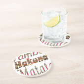 ジャンボハクナマタタアフリカヴィンテージアートプリント コースター (側面)