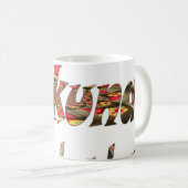 ジャンボハクナマタタアフリカヴィンテージアートプリント コーヒーマグカップ (正面右)