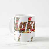 ジャンボハクナマタタアフリカヴィンテージアートプリント コーヒーマグカップ (正面左)