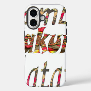 ジャンボハクナマタタアフリカヴィンテージアートプリント iPhone 16ケース