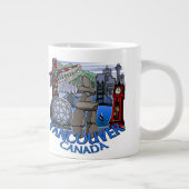 ジャンボバンクーバーコーヒーマグ先住民アートランドマークカップ ジャンボコーヒーマグカップ (右)