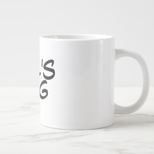 ジャンボパーソナライズされたコーヒーマグ ジャンボコーヒーマグカップ (右)