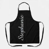 ジャンボパーソナライズされたスクリプト名の色の選択 エプロン (正面)