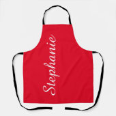 ジャンボパーソナライズされたスクリプト名の色の選択 エプロン (正面)