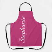 ジャンボパーソナライズされたスクリプト名の色の選択 エプロン (正面)