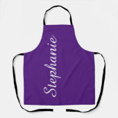 ジャンボパーソナライズされたスクリプト名の色の選択 エプロン (正面)