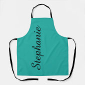 ジャンボパーソナライズされたスクリプト名の色の選択 エプロン (正面)