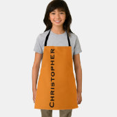 ジャンボパーソナライズされたー名はっきりしたの色の選択 エプロン (インサイチュ)