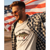 ジャンボパーチ魚釣り引用文おもしろいアイス魚釣り トライブレンドTシャツ