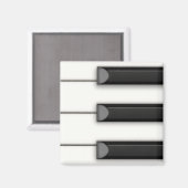 ジャンボピアノ鍵詳細ミュージカル マグネット (正面/裏面)