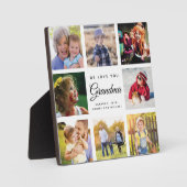 ジャンボファミリー写真コラージュおばあちゃん愛してる フォトプラーク (正面)