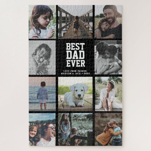 ジャンボフォトコラージュ父の日の最高のパパ ジグソーパズル (縦)