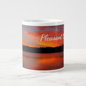 ジャンボプレザントレイクサンセットフォトマグ ジャンボコーヒーマグカップ (正面)