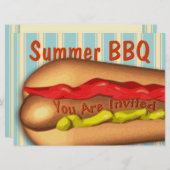 ジャンボホットドッグの大型招待状 招待状 (正面/裏面)