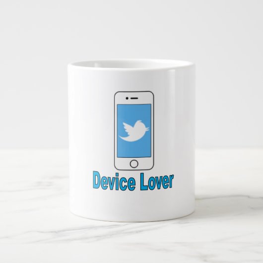 ジャンボマグのデバイス愛好家 ジャンボコーヒーマグカップ (正面)