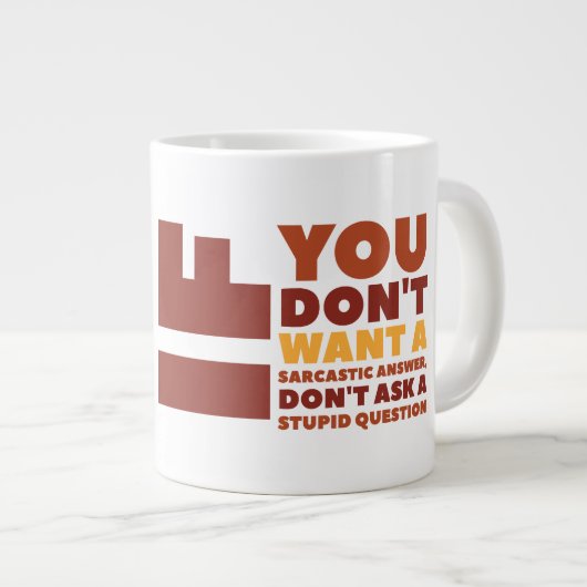 ジャンボマグの質問 ジャンボコーヒーマグカップ (正面右)