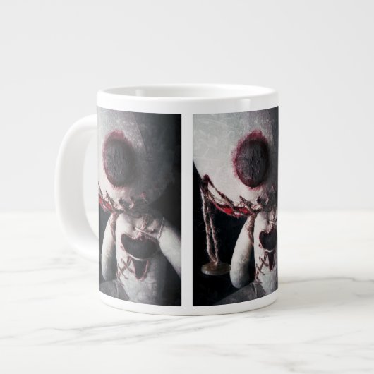 ジャンボマグを捨てた ジャンボコーヒーマグカップ (正面左)