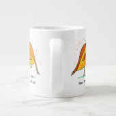 ジャンボマグカップの甘い友情の鳥 ジャンボコーヒーマグカップ (裏面)