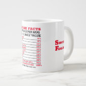 ジャンボマグカップ – ファクト付き ジャンボコーヒーマグカップ (正面右)