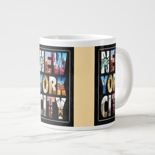 ジャンボマグカップ – 特大セラミックコーヒーとティーカップ ジャンボコーヒーマグカップ (正面右)