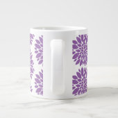 ジャンボマグパープルの花 ジャンボコーヒーマグカップ (裏面)