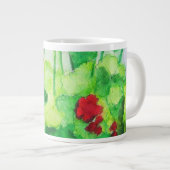 ジャンボマグ-威厳があるのゼラニウム ジャンボコーヒーマグカップ (正面右)