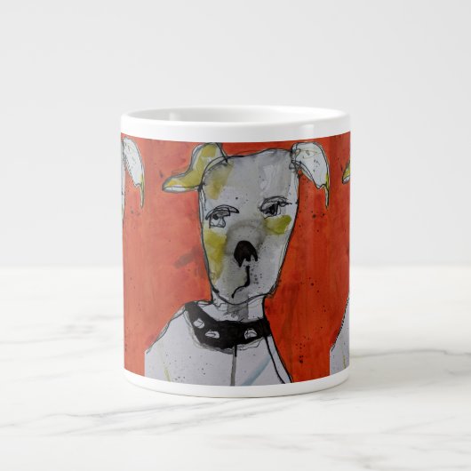 ジャンボマグ – 犬 ジャンボコーヒーマグカップ (正面)