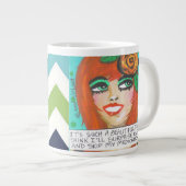 ジャンボマグ – 私は本当に美しい日だ考え ジャンボコーヒーマグカップ (正面右)