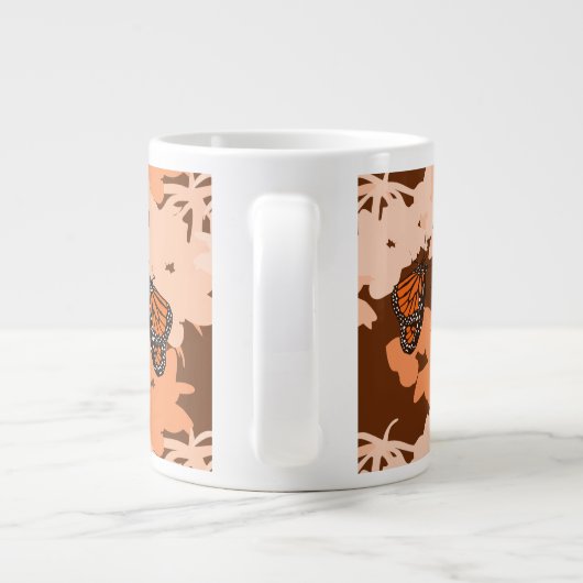 ジャンボマグ – 食べ物を与えズ(昆虫)オオカバマダラ、モナーク蝶 ジャンボコーヒーマグカップ (裏面)