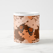 ジャンボマグ – 食べ物を与えズ（昆虫）オオカバマダラ、モナーク蝶 ジャンボコーヒーマグカップ (正面)