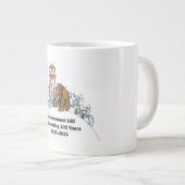 ジャンボマグ- 100年目とウーリーマンモス ジャンボコーヒーマグカップ (正面右)