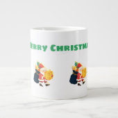 ジャンボメリークリスマスウィーズ印刷専門 ジャンボコーヒーマグカップ (正面)