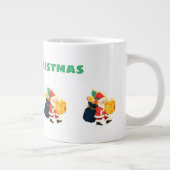 ジャンボメリークリスマスウィーズ印刷専門 ジャンボコーヒーマグカップ (右)