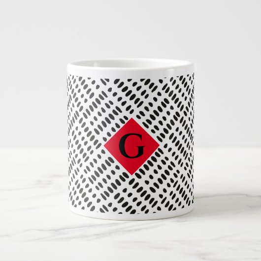 ジャンボモダンダルマチア泥クロス20ozマグ ジャンボコーヒーマグカップ (正面)