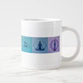 ジャンボヨガまたはチャクラのマグ ジャンボコーヒーマグカップ (右)