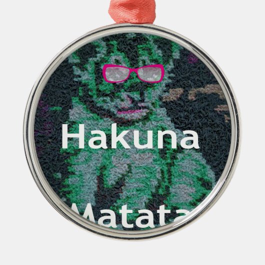 ジャンボライオンcub hakuna matata メタルオーナメント (正面)