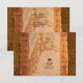 ジャンボリーファンサファリウェディング　出欠お返事カード 出欠カード (正面/裏面)