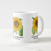 ジャンボ大杯マグフレンド友人友好ギフトフラワー ジャンボコーヒーマグカップ (正面右)