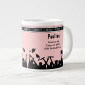 ジャンボ学校の卒業のお祝いのマグ ジャンボコーヒーマグカップ (正面右)